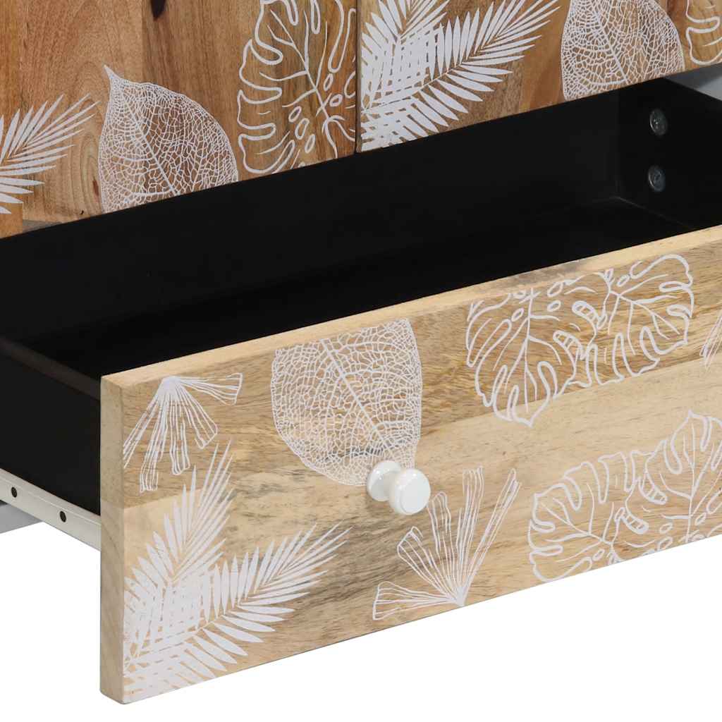 vidaXL Credenza 60x33,5x100 cm in Legno Massello di Mango