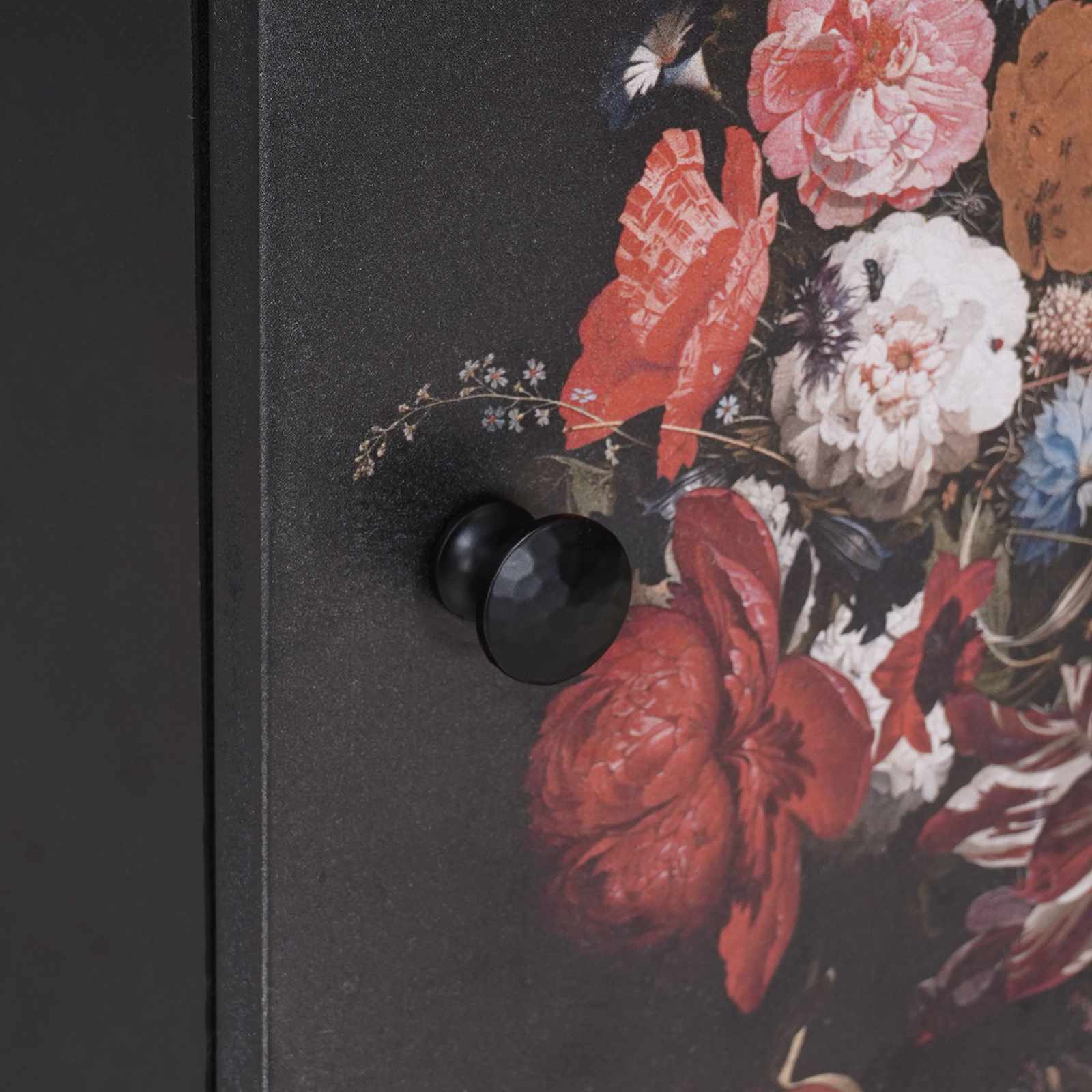 Comodino con porta-Tavolino da notte Nero 40 x 33 x 46 cm Legno di mango massello 719401