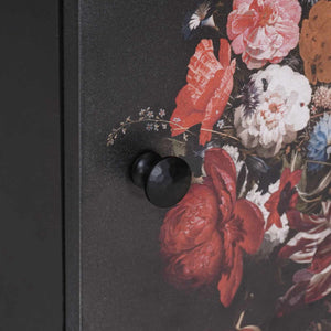 Comodino con porta-Tavolino da notte Nero 40 x 33 x 46 cm Legno di mango massello 719401