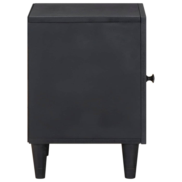Comodino con porta 2 pcs Nero 40 x 33 x 46 cm 4018697