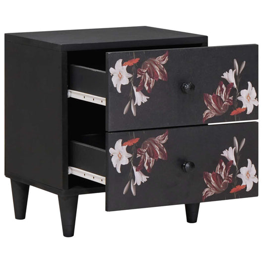 Comodino con cassetto 2 pz-Set di 2 Tavolino da notte Marrone 40 x 33,5 x 46 cm