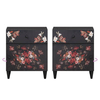 Comodino Multicolore 50 x 33 x 60 cm Legno di mango massello 4018708