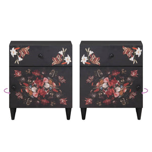 Comodino Multicolore 50 x 33 x 60 cm Legno di mango massello 4018708