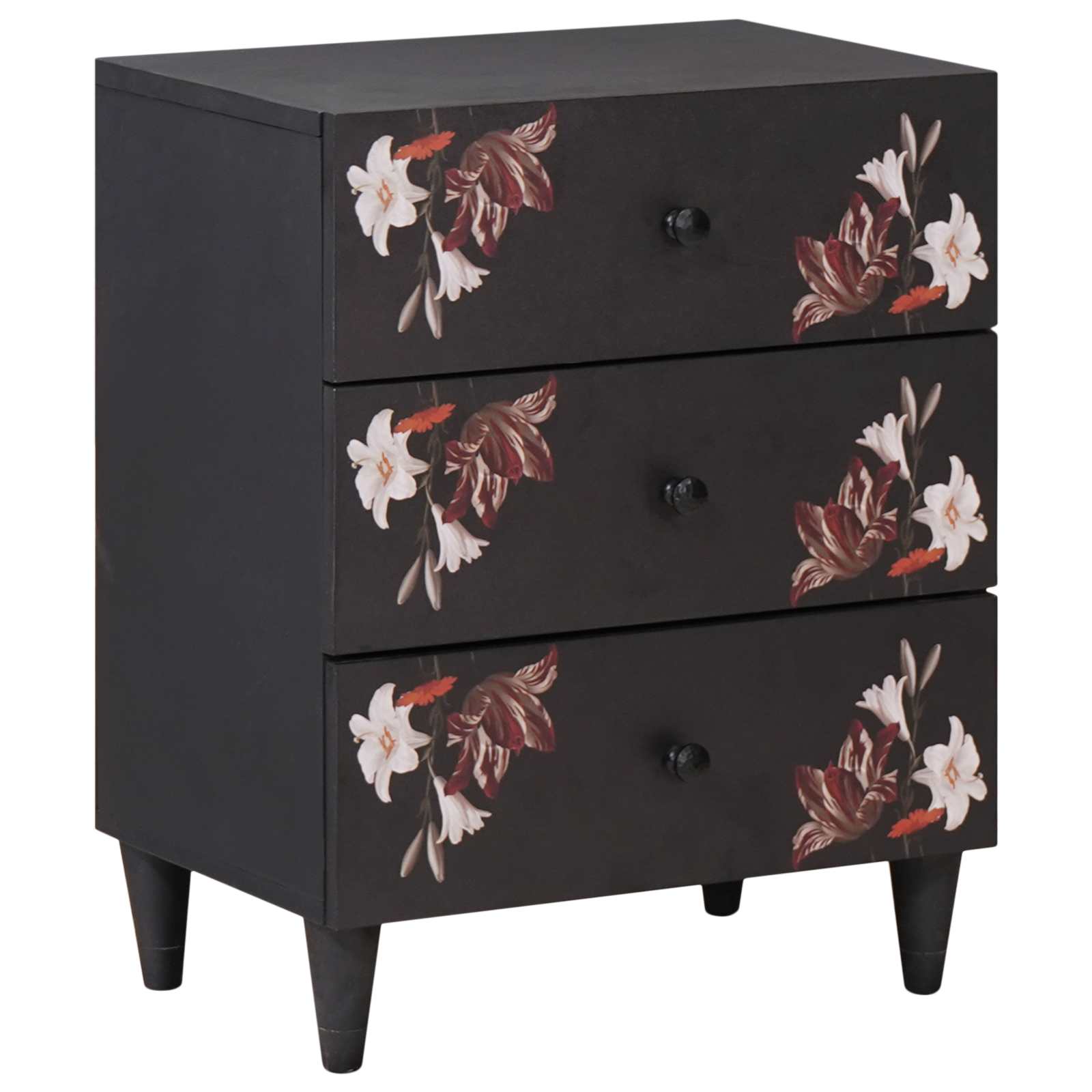 Comodino Multicolore 50 x 33 x 60 cm Legno di mango massello 4018709