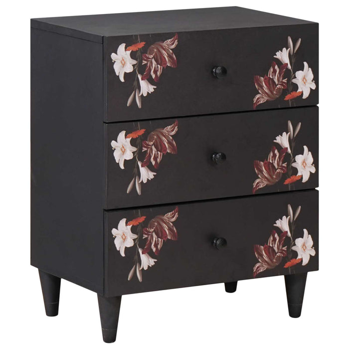 Comodino Multicolore 50 x 33 x 60 cm Legno di mango massello 4018709