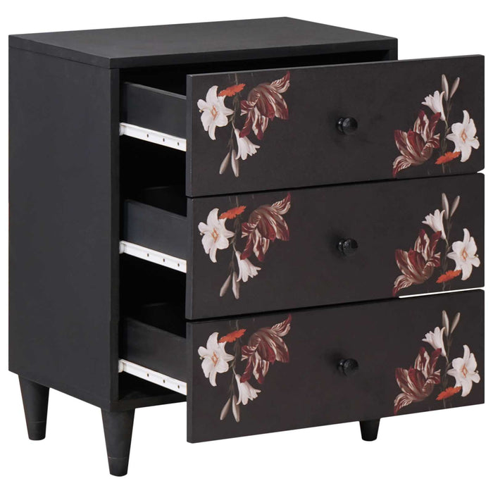 Comodino Multicolore 50 x 33 x 60 cm Legno di mango massello 4018709