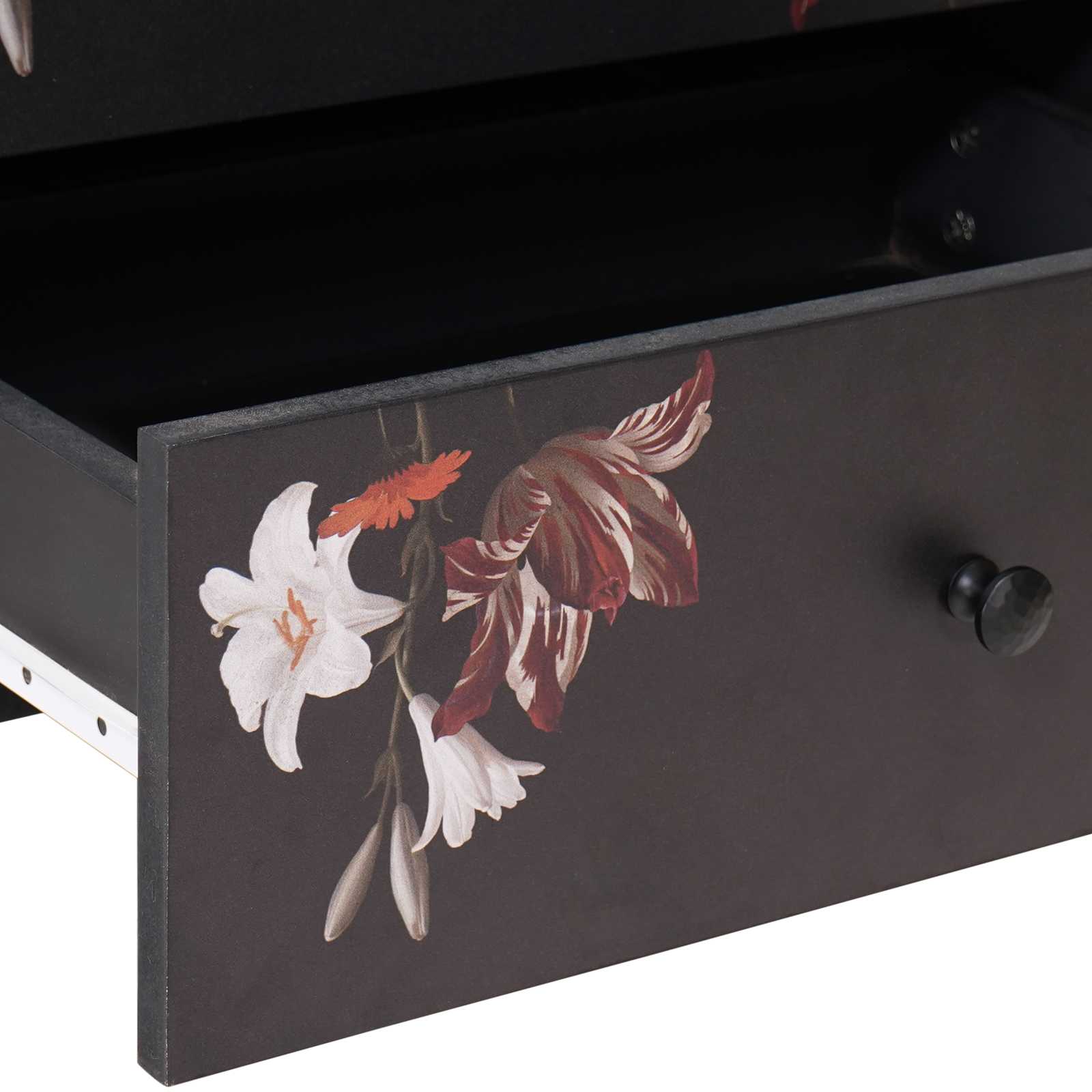 Comodino Multicolore 50 x 33 x 60 cm Legno di mango massello 4018710