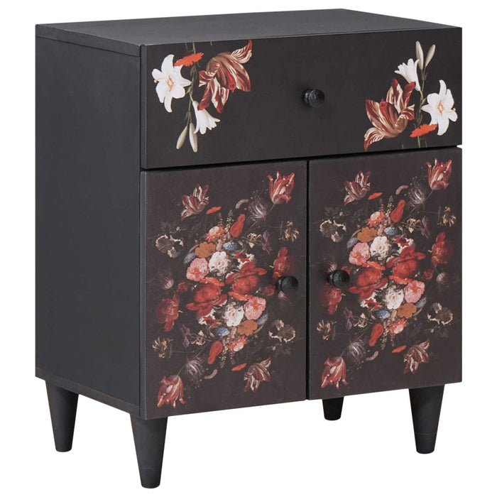 Comodino Multicolore 50 x 33 x 60 cm Legno di mango massello 4018711