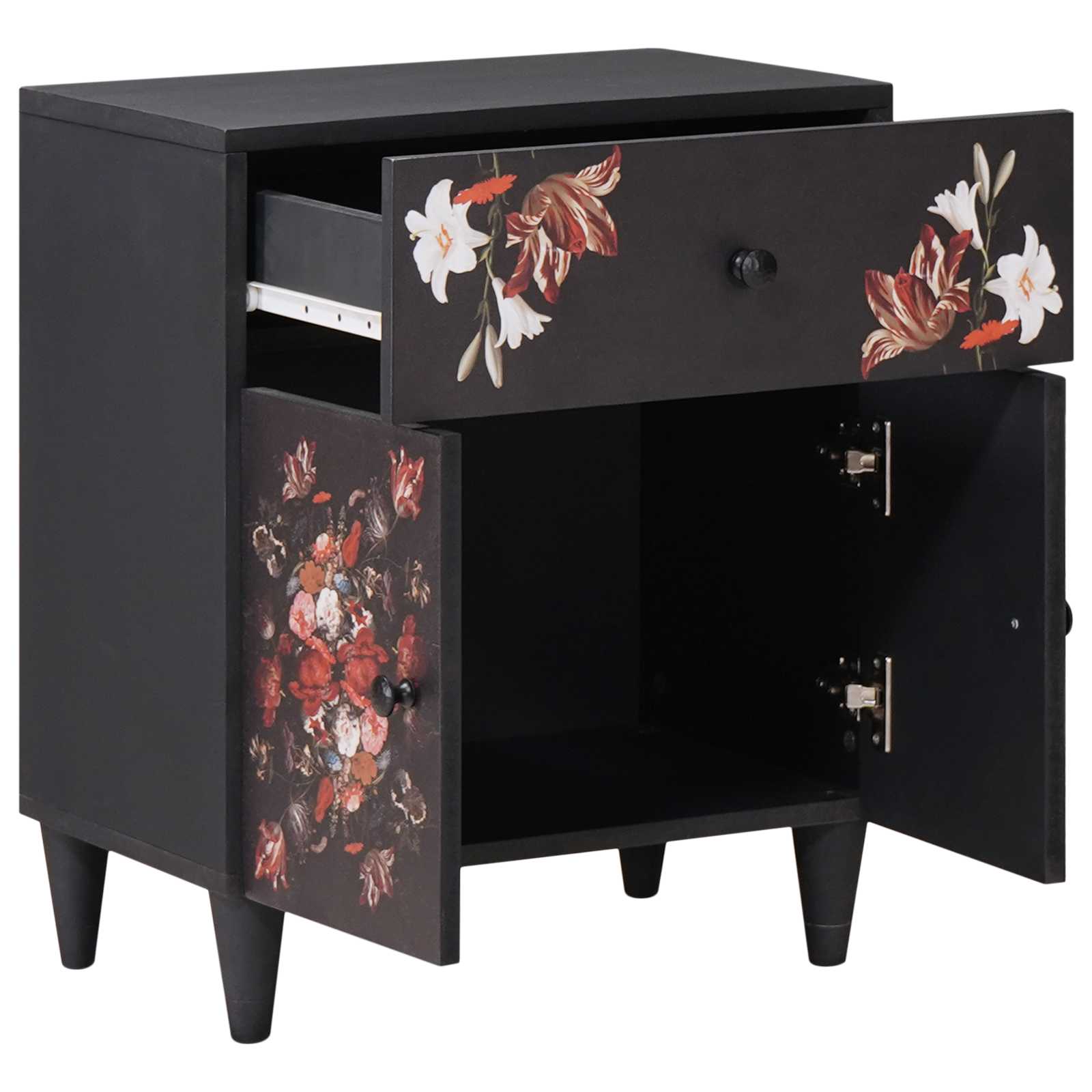 Comodino Multicolore 50 x 33 x 60 cm Legno di mango massello 4018711