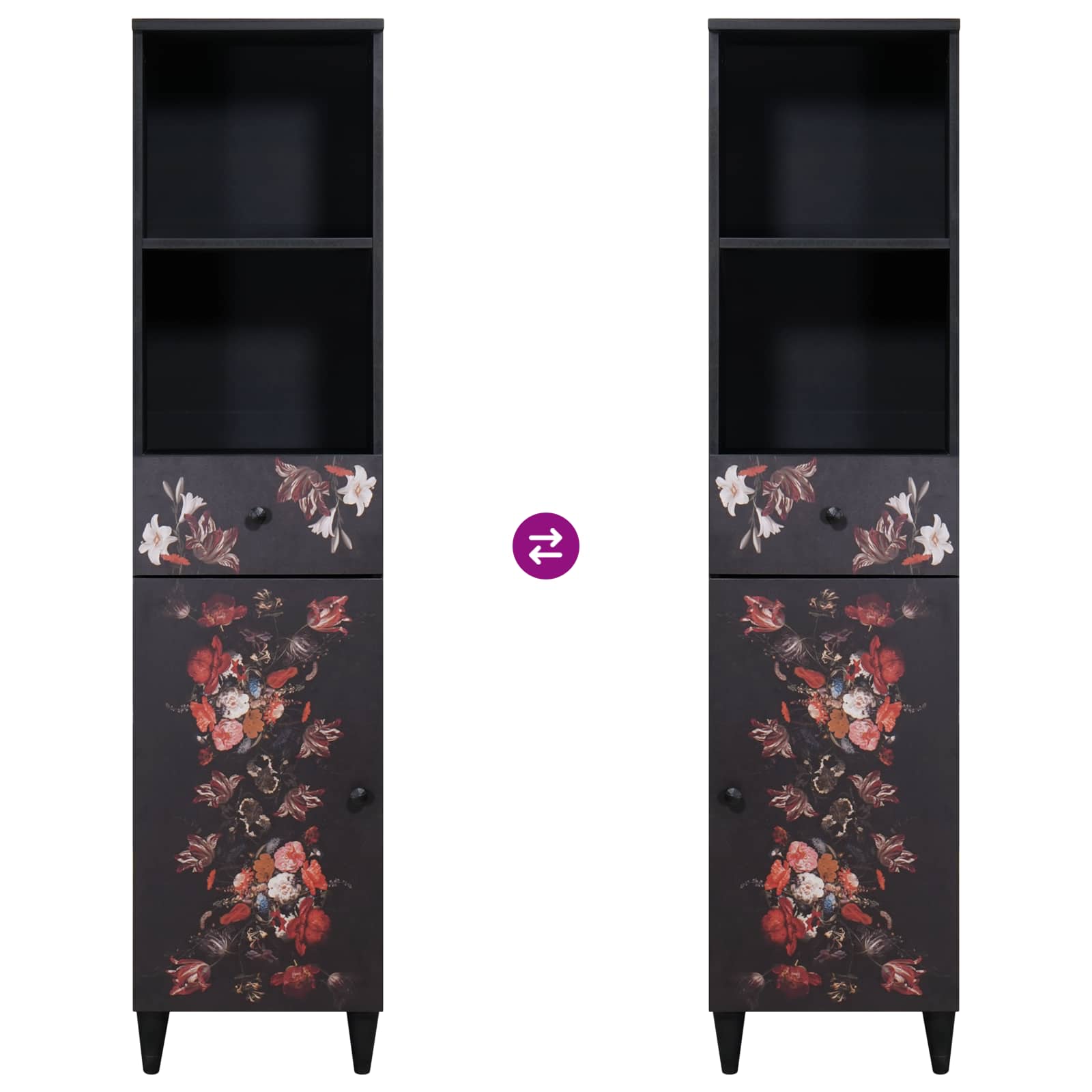 Mobile da Bagno con cassetto Multicolore 38 x 33,5 x 160 cm 4018722