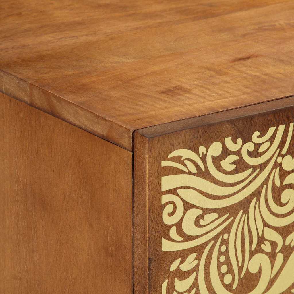 Mobile TV con scaffale-Credenza TV-Console TV Marrone miele 105 x 33 x 46 cm