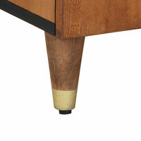 Mobile TV con scaffale-Credenza TV-Console TV Marrone miele 105 x 33 x 46 cm