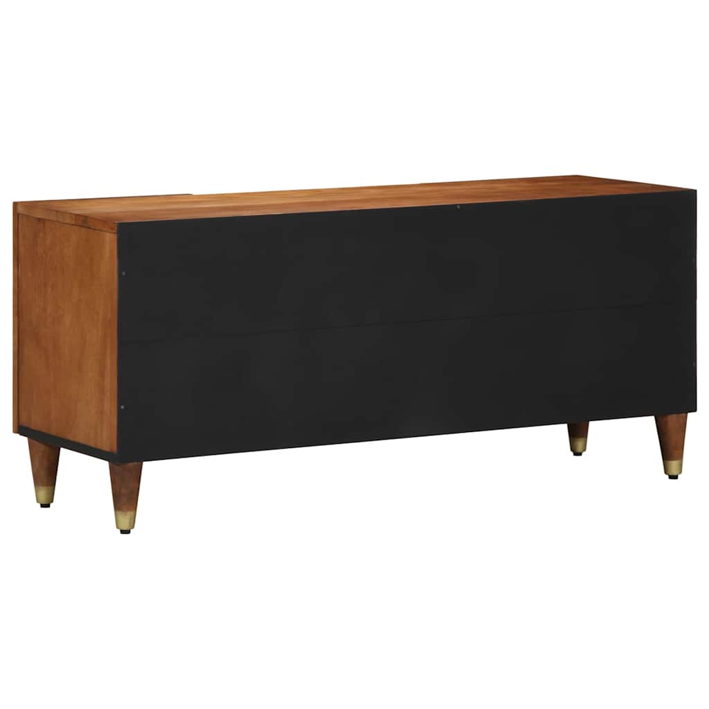 Mobile TV con scaffale-Credenza TV-Console TV Marrone miele 105 x 33 x 46 cm