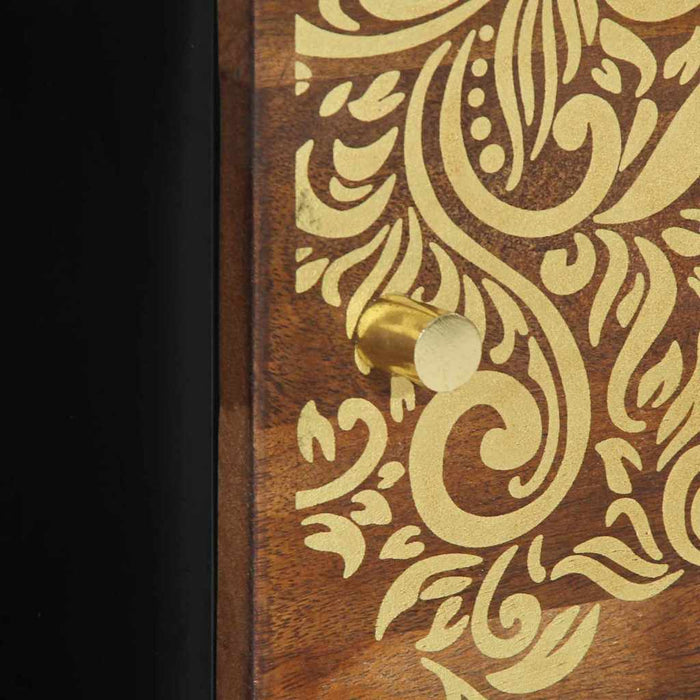 Tavolino da caffè 80x50x40 cm in legno massello di mango 4018740