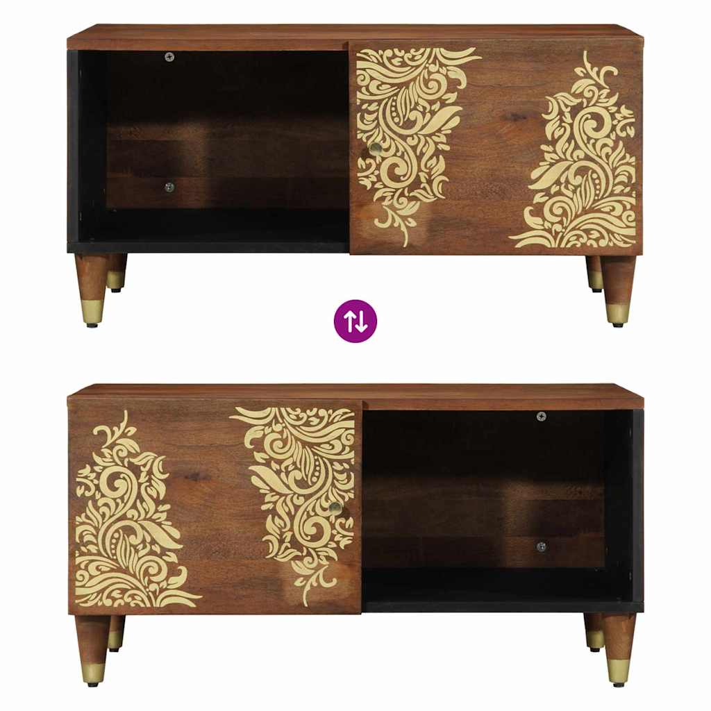 Tavolino da caffè 80x50x40 cm in legno massello di mango 4018740