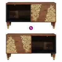 Tavolino da caffè 80x50x40 cm in legno massello di mango 4018740