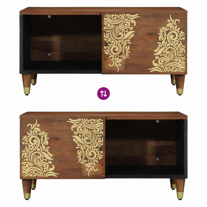 Tavolino da caffè 80x50x40 cm in legno massello di mango 4018740