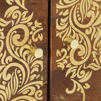 Tavolino da salotto marrone ambrato 80 x 50 x 40 cm 4018741