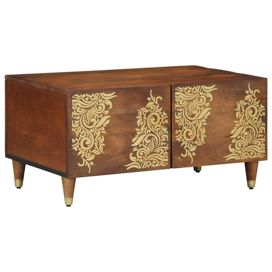 Tavolino da salotto marrone ambrato 80 x 50 x 40 cm 4018741