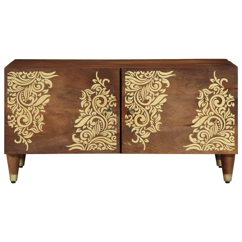 Tavolino da salotto marrone ambrato 80 x 50 x 40 cm 4018741