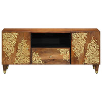 Mobile TV con cassetto-Credenza TV-Console TV con porta Marrone miele 105 x 33 x 46 cm