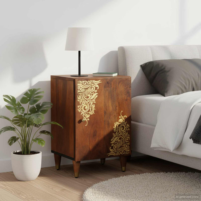 Mobile da Bagno con archiviazione Marrone miele 38 x 33 x 58 cm 4018757