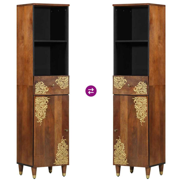 Mobile Marrone 38 x 33.5 x 160 cm Legno massello di mango 4018758