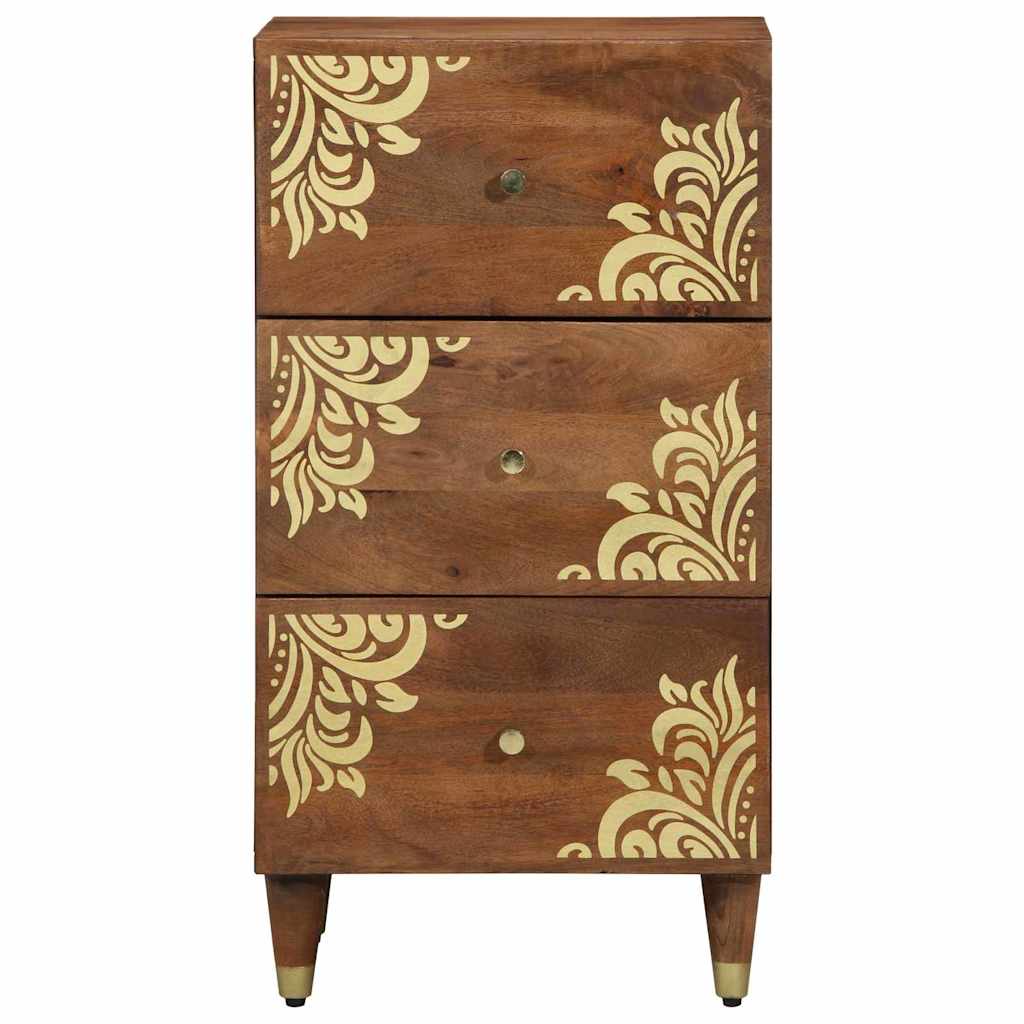 Credenza-Buffet-Armadio da cucina Marrone 40 x 33 x 75 cm Legno di mango massello 893112