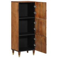 Credenza-Buffet-Armadio da cucina Marrone 40 x 33 x 110 cm Legno di mango massello