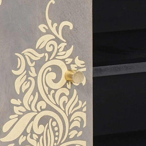 Mobile TV-Credenza TV-Console TV Grigio 105 x 33 x 46 cm Legno di mango massello 886787