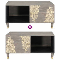 vidaXL Tavolino da salotto Grigio 80 x 50 x 40 cm