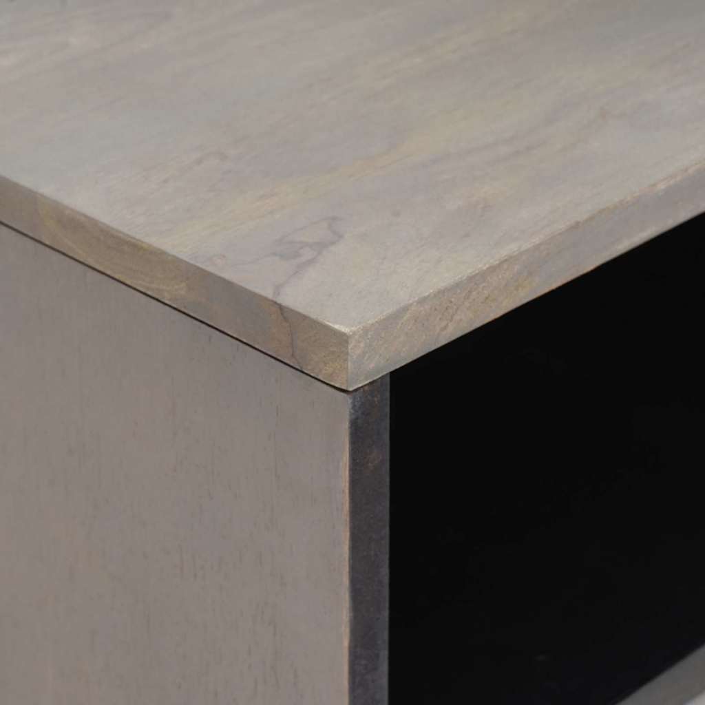 Armadio da Notte Grigio 50 x 33 x 62 cm legno massello di mango 4018782