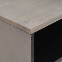 Armadio da Notte Grigio 50 x 33 x 62 cm legno massello di mango 4018782