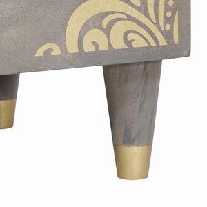 Armadio da Notte Grigio 50 x 33 x 62 cm legno massello di mango 4018782