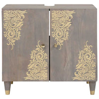 Mobile sottolavabo con archiviazione Grigio 62 x 33 x 58 cm 4018791