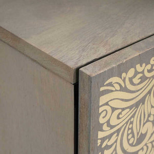 vidaXL Armadio da bagno a muro con porta Grigio 38 x 33 x 48 cm