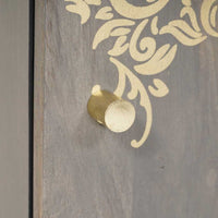 vidaXL Armadio da bagno a muro con porta Grigio 38 x 33 x 48 cm