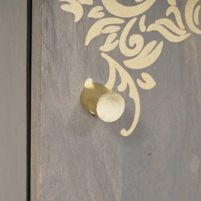 vidaXL Armadio da bagno a muro con porta Grigio 38 x 33 x 48 cm