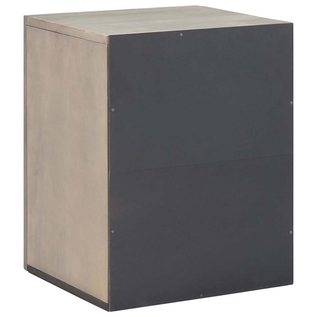 vidaXL Armadio da bagno a muro con porta Grigio 38 x 33 x 48 cm