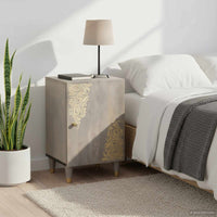 Mobile da Bagno Grigio 38 x 33 x 58 cm Legno di mango massello 4018793