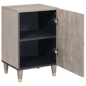 Mobile da Bagno Grigio 38 x 33 x 58 cm Legno di mango massello 4018793