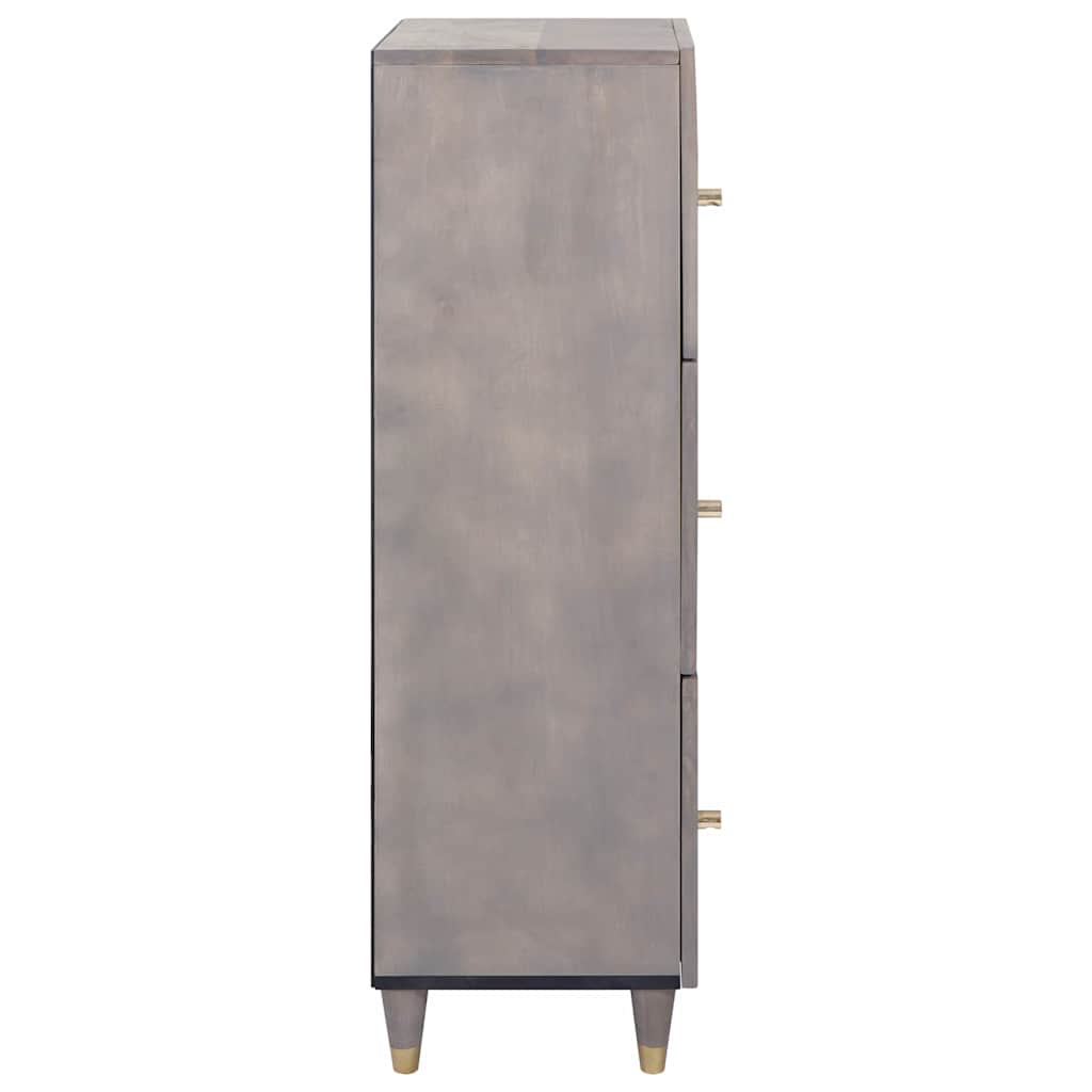 vidaXL Credenza con cassetto Grigio e Oro 40 x 33.5 x 110 cm