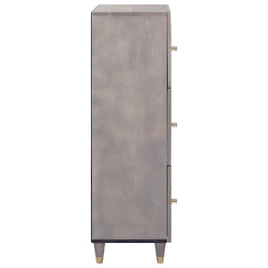 Credenza con cassetto Grigio e Oro 40 x 33.5 x 110 cm 4018801