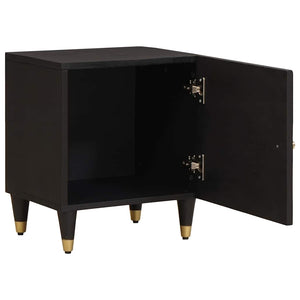 Comodino con porta 2 pcs Nero 40 x 33 x 46 cm 4018805