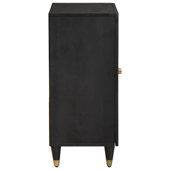 Credenza Nero 60 x 33 x 75 cm Legno di mango massello 4018810