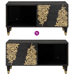 Tavolino da salotto Nero 80 x 50 x 40 cm 4018812