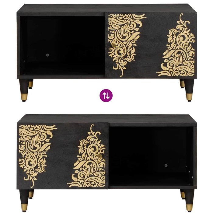 Tavolino da salotto Nero 80 x 50 x 40 cm 4018812