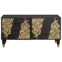 Tavolino da salotto Nero 80 x 50 x 40 cm 4018813