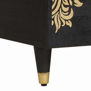 Tavolino da salotto con cassetto Nero 80 x 54 x 40 cm 4018821