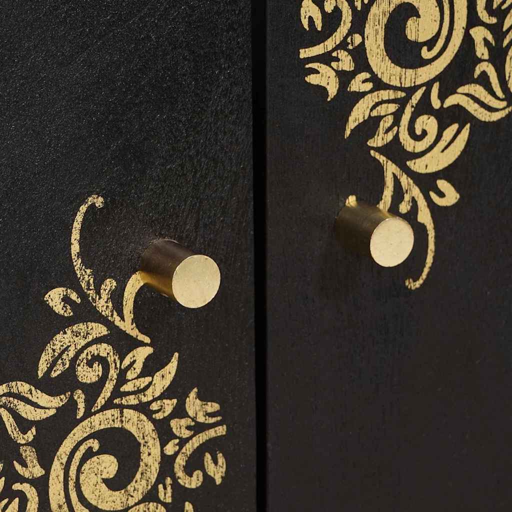 Armadio sottolavello con archiviazione-Mobile sottolavello Nero 62 x 33 x 58 cm